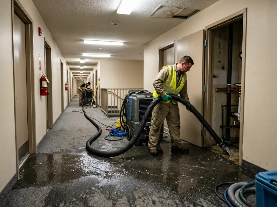 multi-unit-apartment-hallway-f-005 — frequently asked questions, Emergency Burst Pipe Water Extraction & Removal in Manteno,…